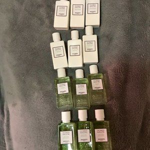 3x Un Jardin Sur Le Nil HERMES (Travel Shampoo, Conditioner, Body Wash, Lotion)